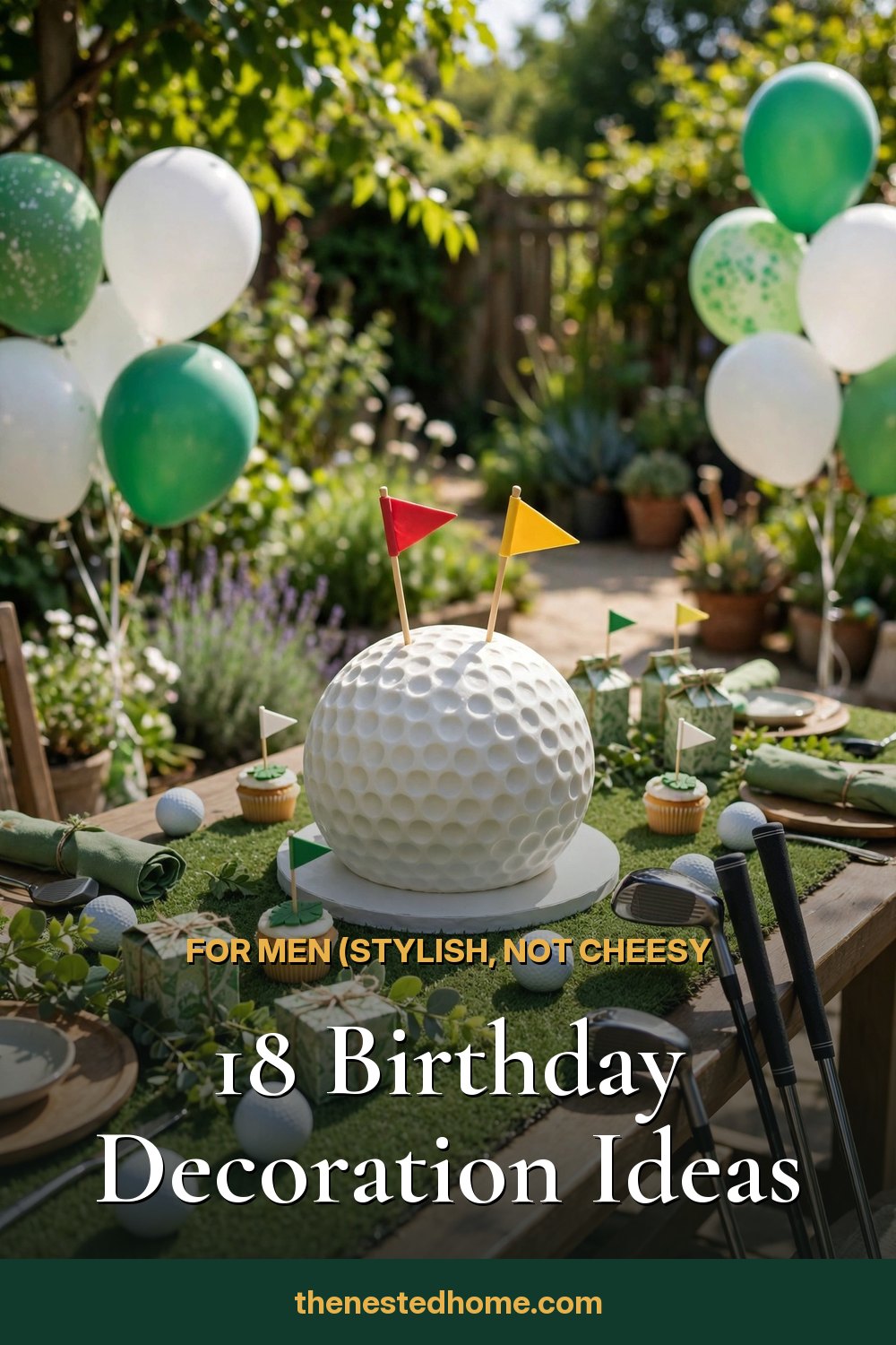 18 Birthday Decoration Ideas for Men (Stylish, Not Cheesy) pin
