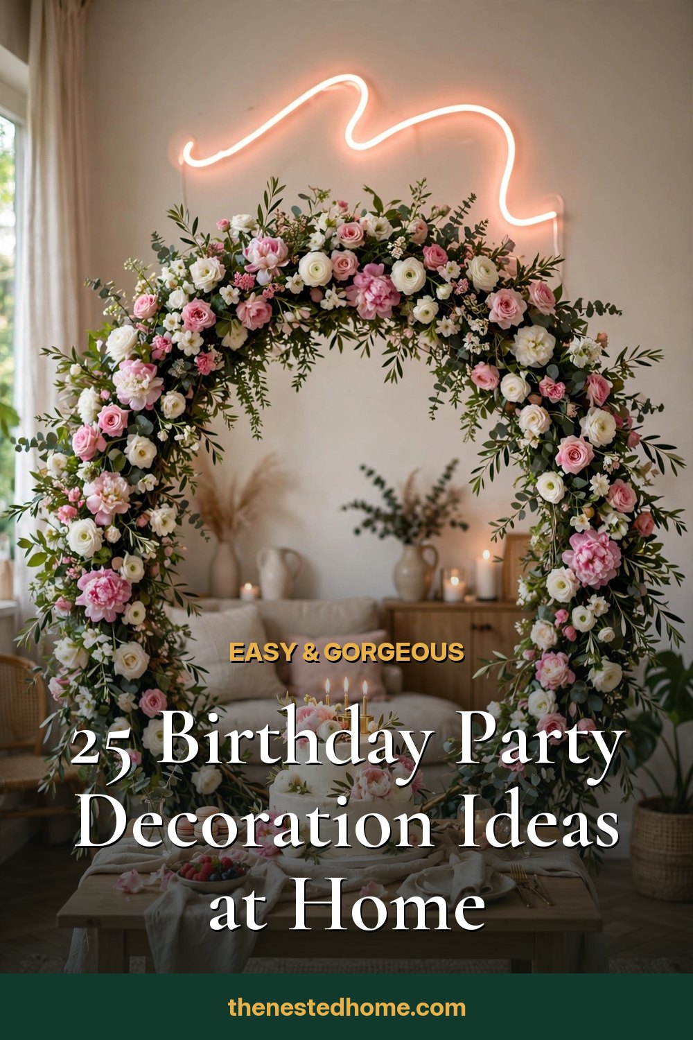 25 Birthday Party Decoration Ideas at Home (Easy & Gorgeous) pin