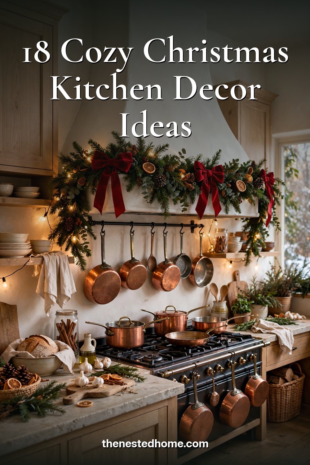 18 Cozy Christmas Kitchen Decor Ideas pin