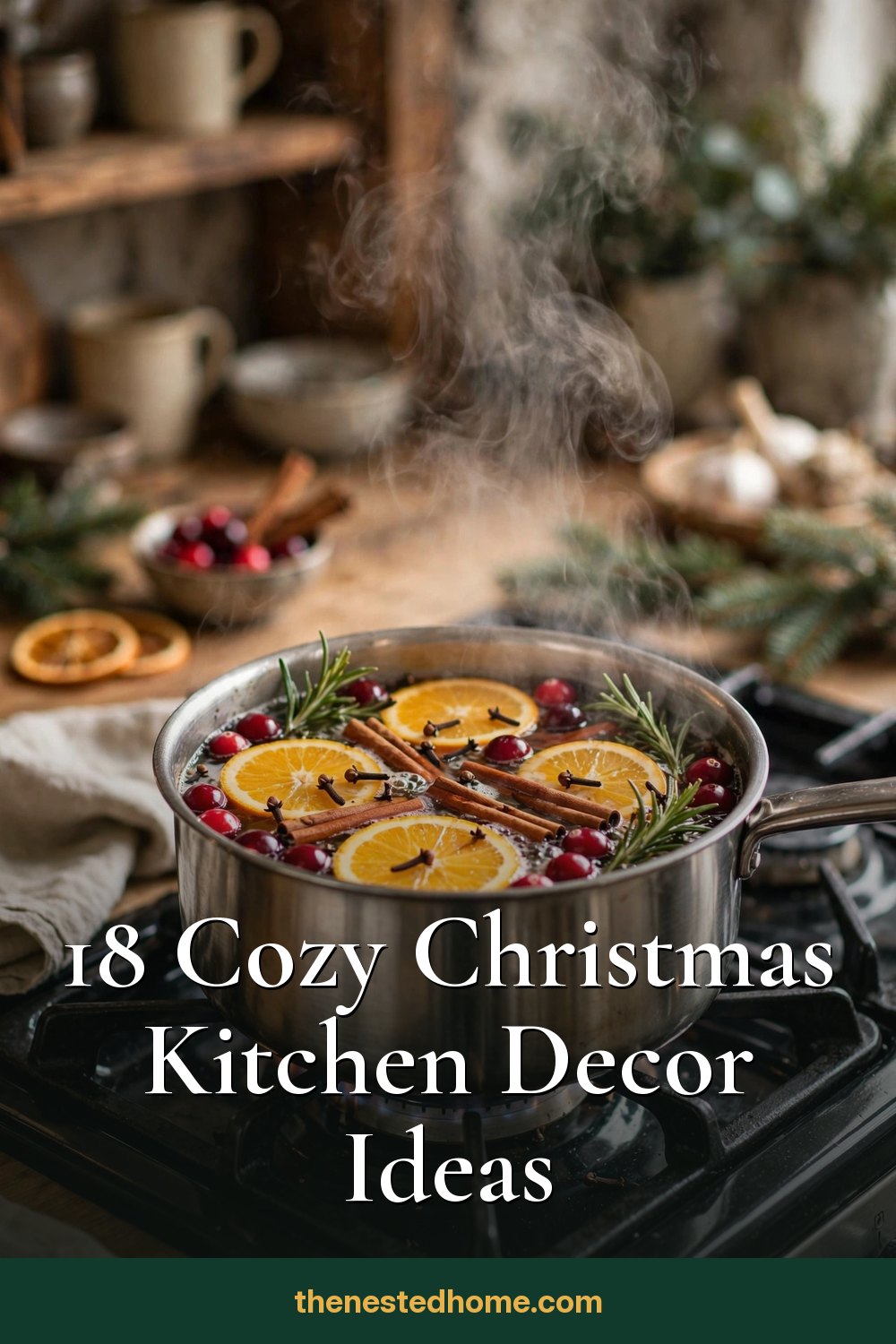 18 Cozy Christmas Kitchen Decor Ideas pin