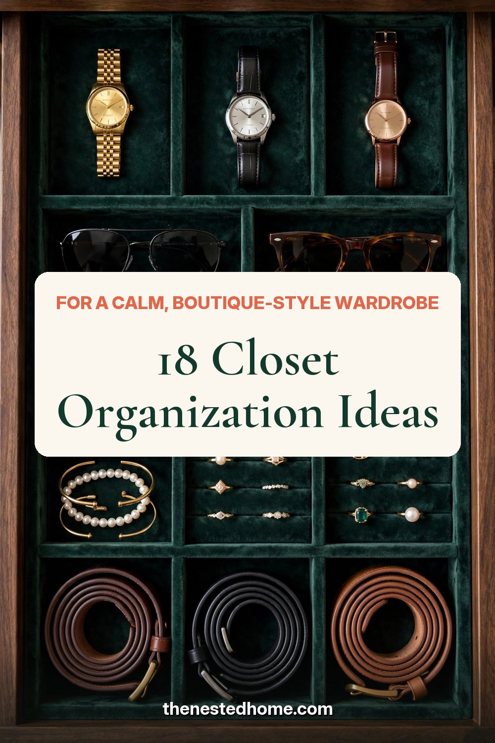 18 Closet Organization Ideas for a Calm, Boutique-Style Wardrobe pin