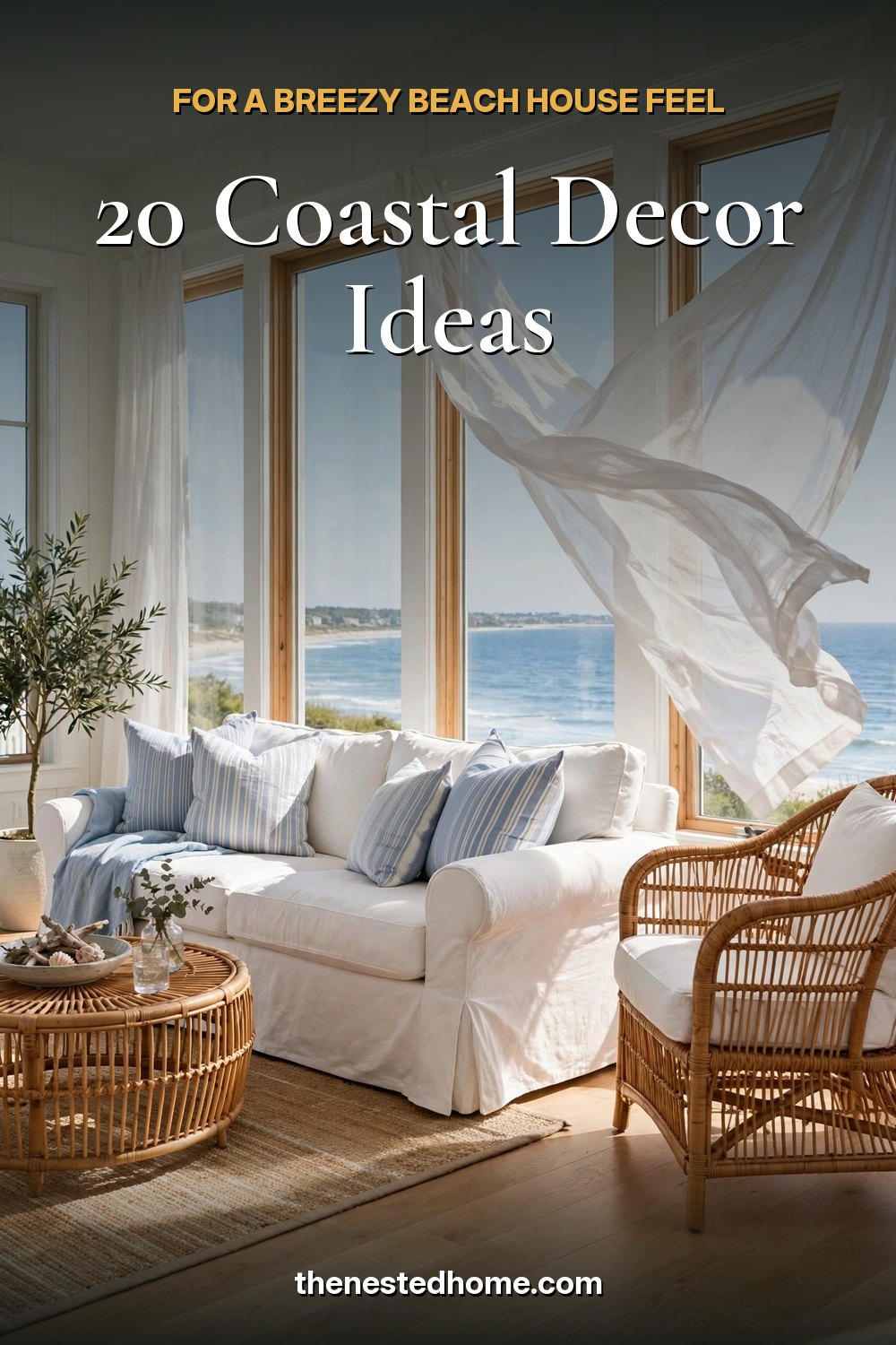 20 Coastal Decor Ideas for a Breezy Beach House Feel pin