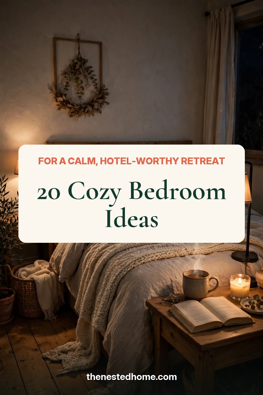 20 Cozy Bedroom Ideas for a Calm, Hotel-Worthy Retreat pin