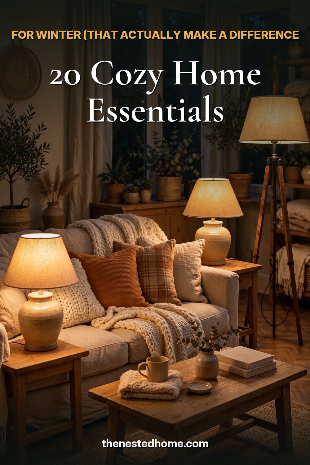 20 Cozy Home Essentials for Winter (That Actually Make a Difference) pin