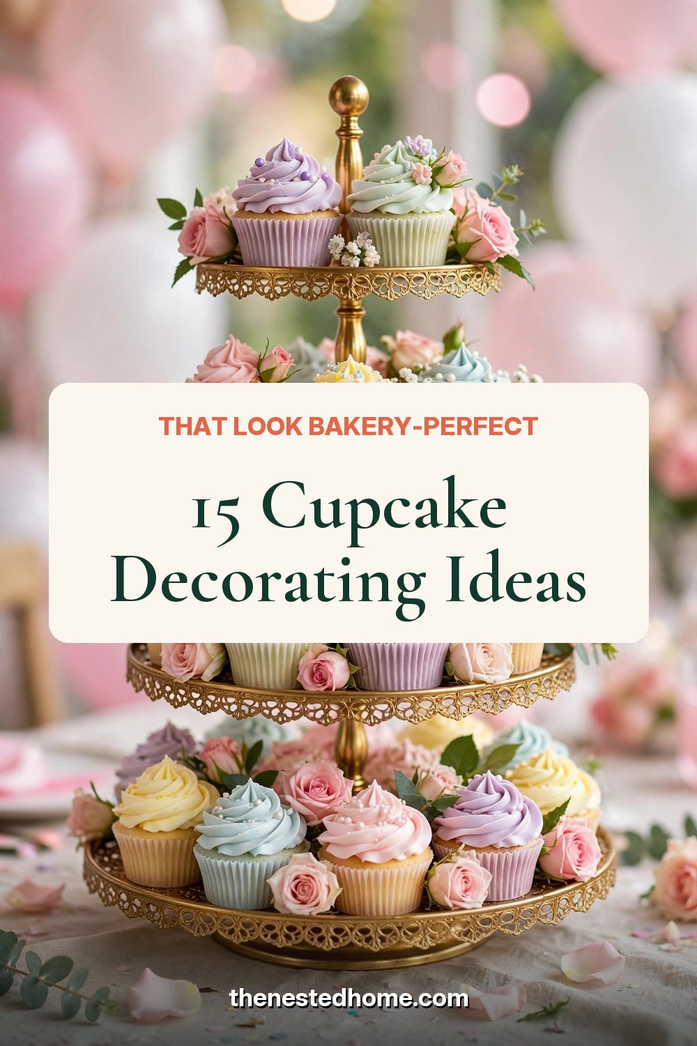 15 Cupcake Decorating Ideas That Look Bakery-Perfect pin