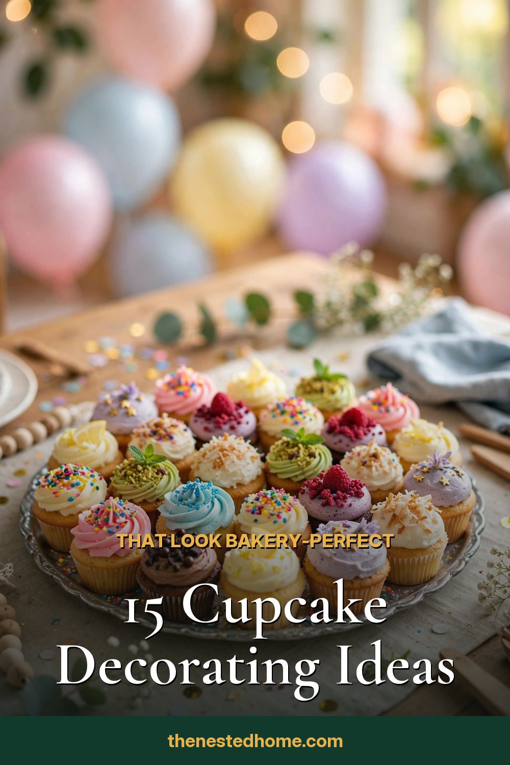 15 Cupcake Decorating Ideas That Look Bakery-Perfect pin