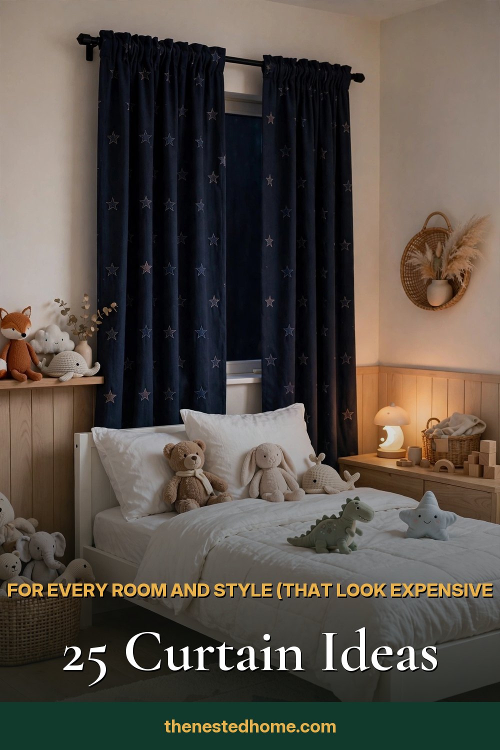 25 Curtain Ideas for Every Room and Style (That Look Expensive) pin