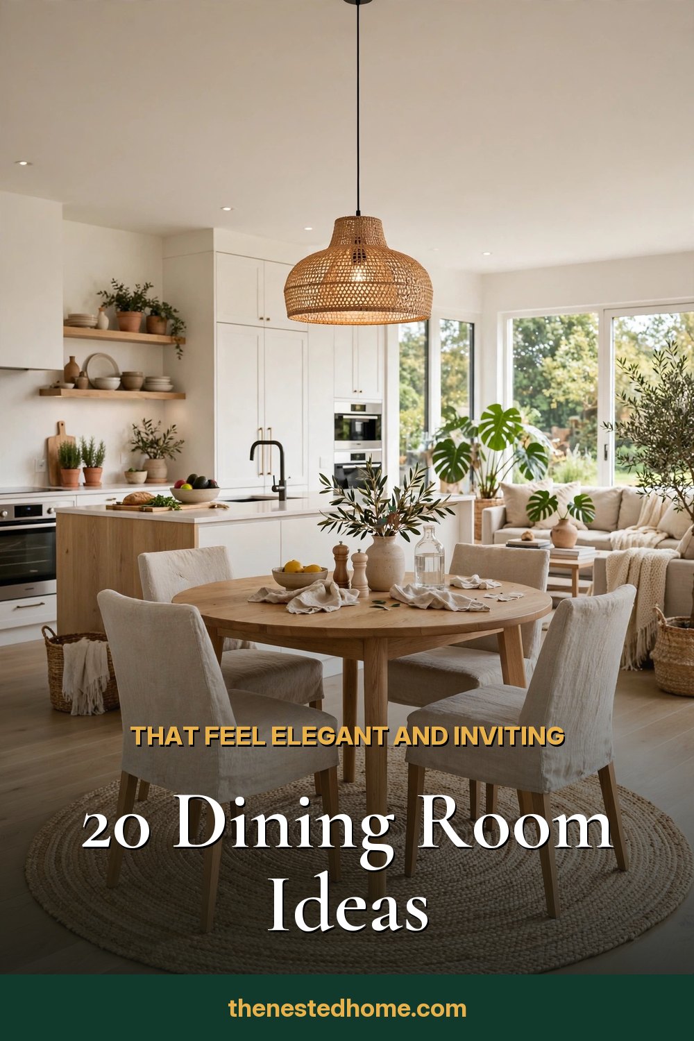 20 Dining Room Ideas That Feel Elegant and Inviting pin