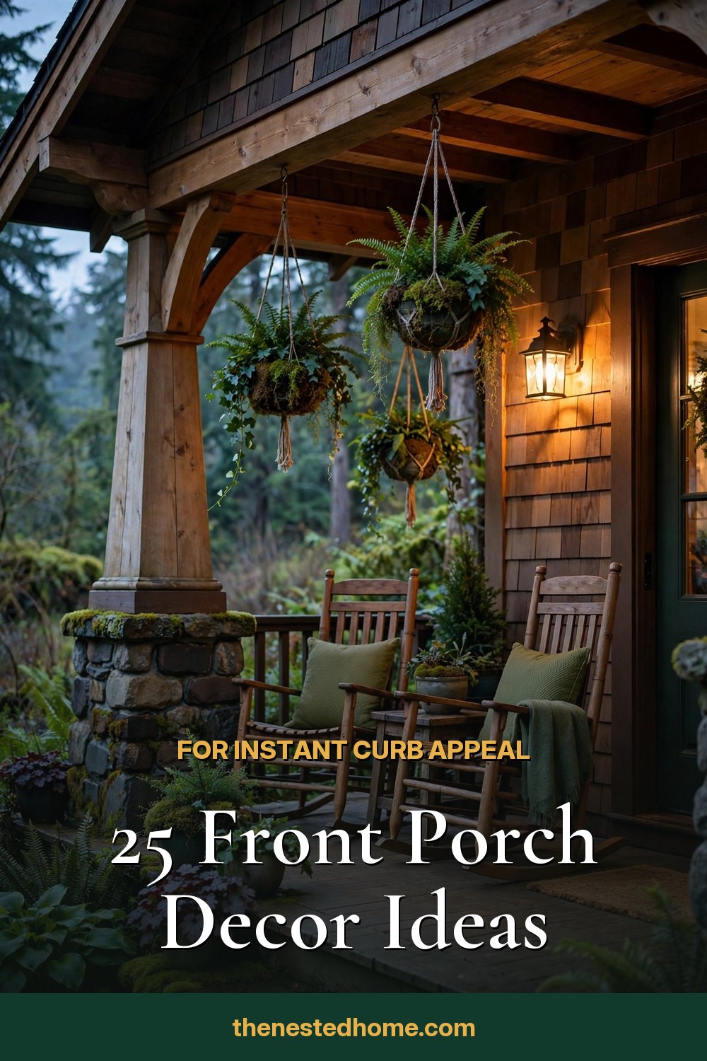 25 Front Porch Decor Ideas for Instant Curb Appeal pin