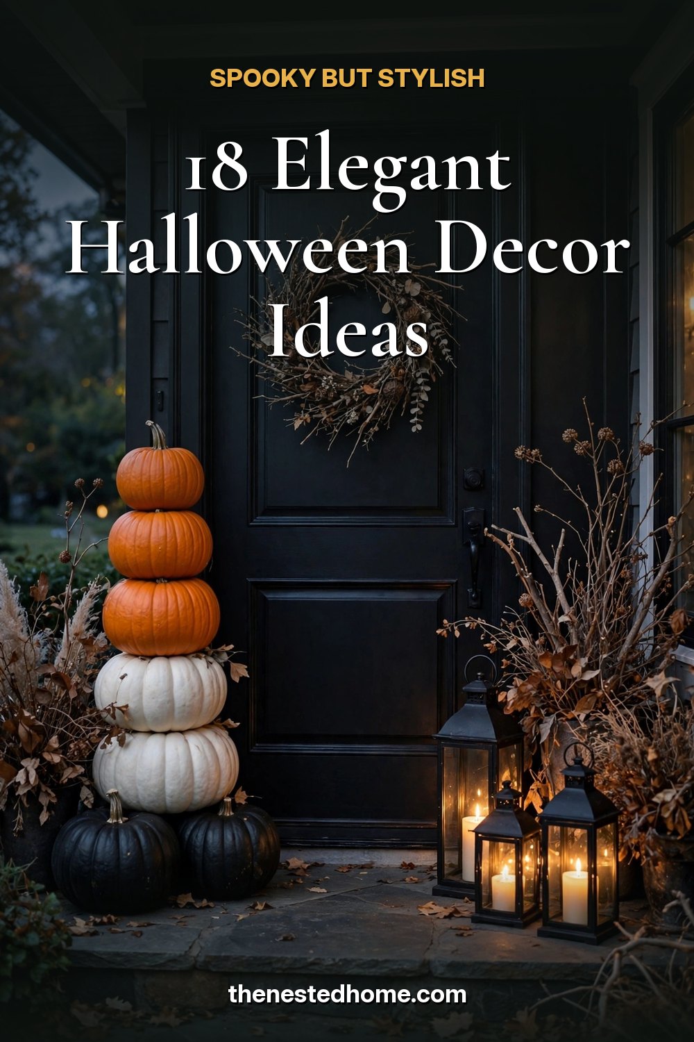 18 Elegant Halloween Decor Ideas (Spooky but Stylish) pin