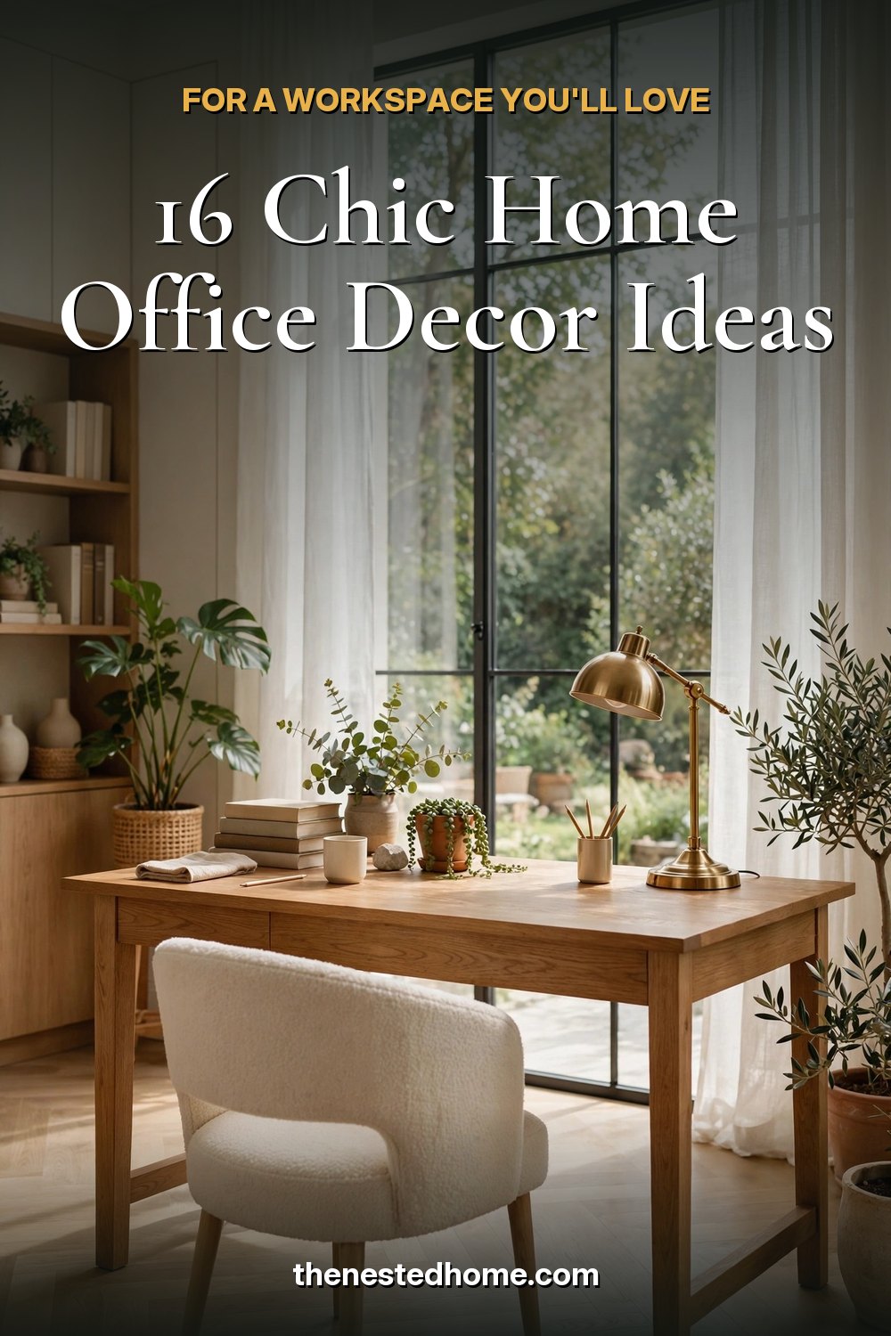 16 Chic Home Office Decor Ideas for a Workspace You'll Love pin