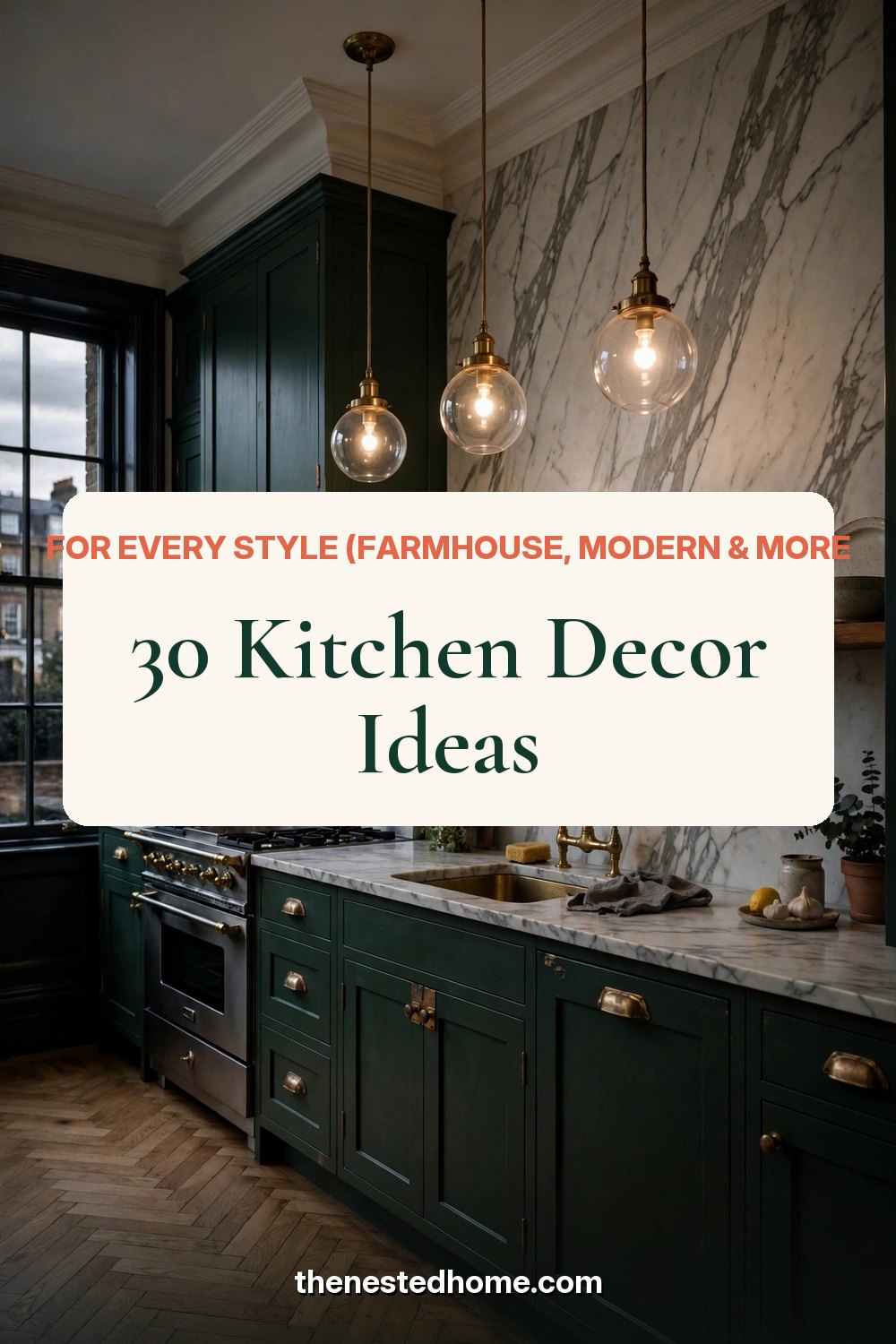 30 Kitchen Decor Ideas for Every Style (Farmhouse, Modern & More) pin