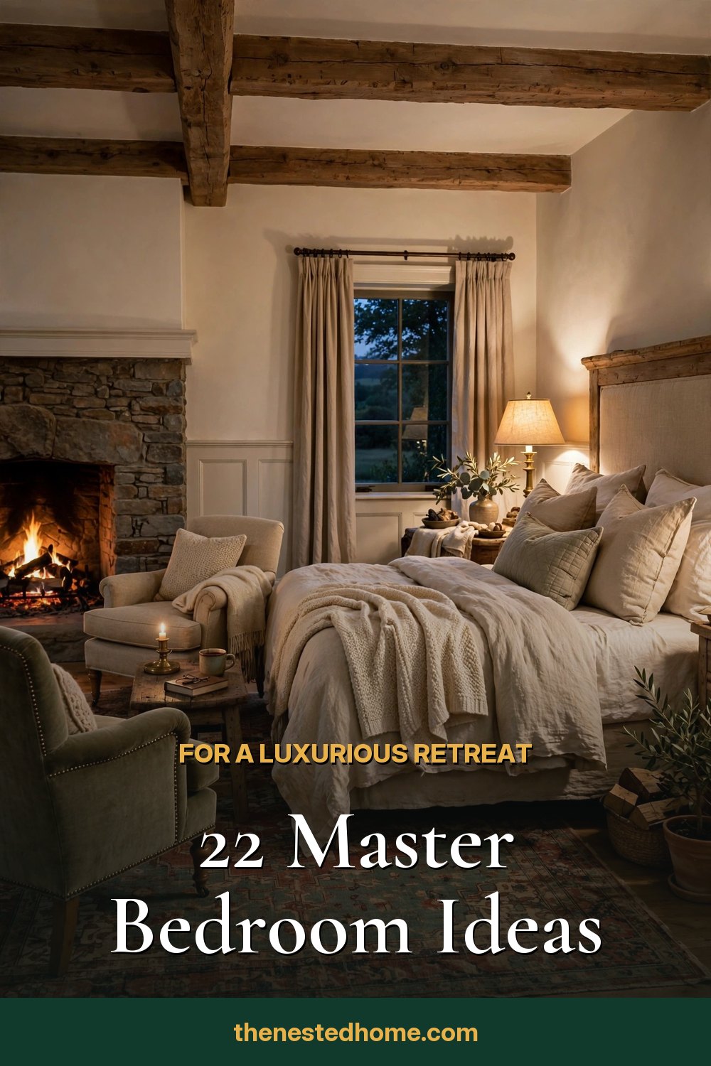 22 Master Bedroom Ideas for a Luxurious Retreat pin