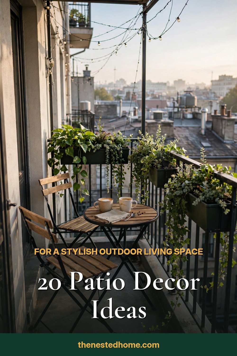 20 Patio Decor Ideas for a Stylish Outdoor Living Space pin