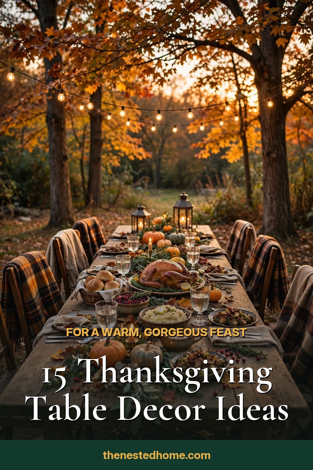 15 Thanksgiving Table Decor Ideas for a Warm, Gorgeous Feast pin